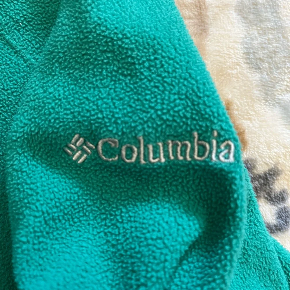Columbia 1/4” Zip Pullover Green Jacket Size XS - Picture 3 of 9